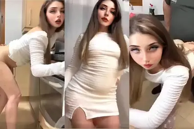 Bule Russia Selebrgram Doggy Brutal Memek Tembem Becek