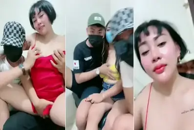 Tante Kina Live Ngentot Dua Brondong Mabok Liar